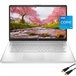 New HP 17.3" FHD IPS Display Laptop, 11th Gen Quad-Core Intel Core i5-1135G7(Beats i7-8500), 8GB RAM, 512GB PCIE SSD, Backlit Keyboard, Windows 11 Home, Silver